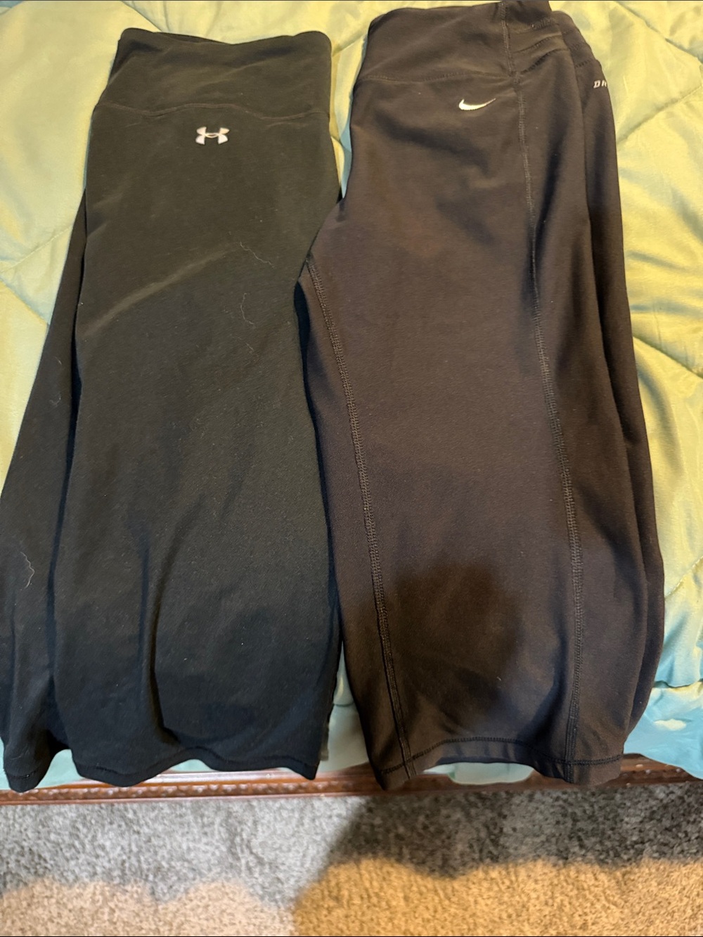 Under Armour & Nike women’s  Black Athletic capri Leggings